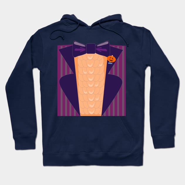 Funny Halloween Tuxedo Hoodie by Tshirtfort